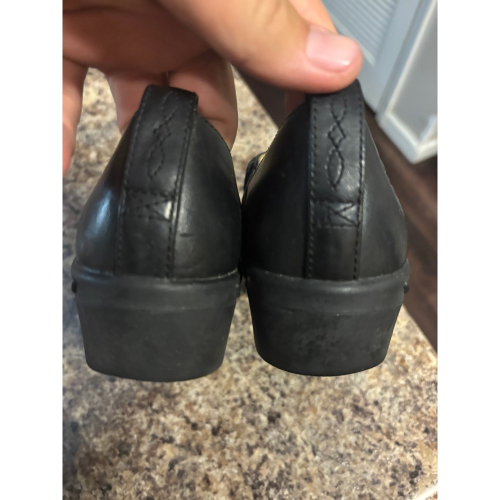 Ariat Women Black Leather Slip On Clogs Comfort Loafers Shoes Size 6B - Picture 8 of 9